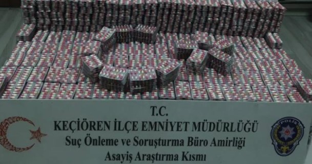 Ankara’da dev uyuşturucu operasyonu: 28 bin hap ele geçirildi