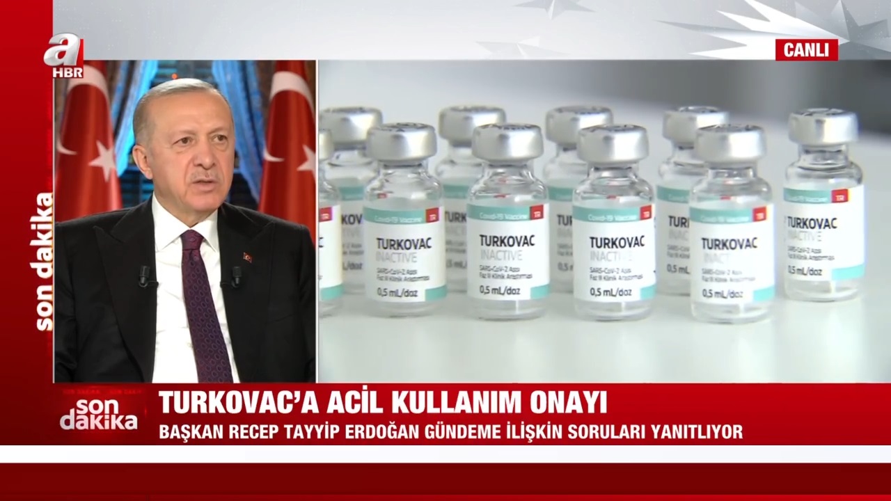 Başkan Erdoğandan A Haber canlı yayınında flaş TURKOVAC sözleri