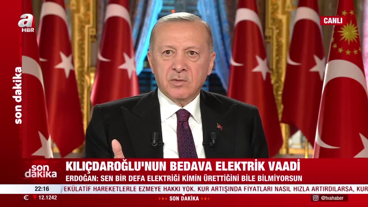 Başkan Erdoğandan Kılıçdaroğlunun bedava elektrik sözlerine yanıt: Hayatı yalan