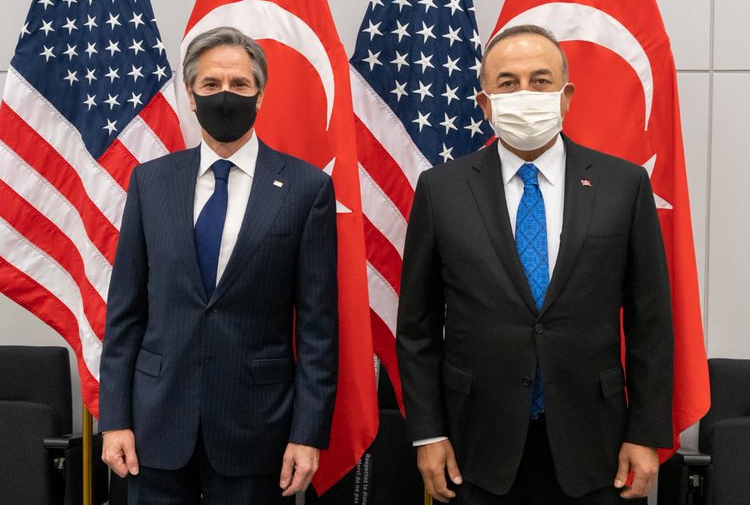 Son dakika: Dışişleri Bakanı Çavuşoğlu, ABDli mevkidaşı Blinken ile görüştü