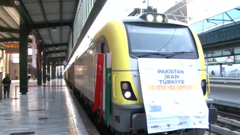 Yeniden sefere başlayan İslamabad-Tahran-İstanbul yük treni Ankaraya ulaştı