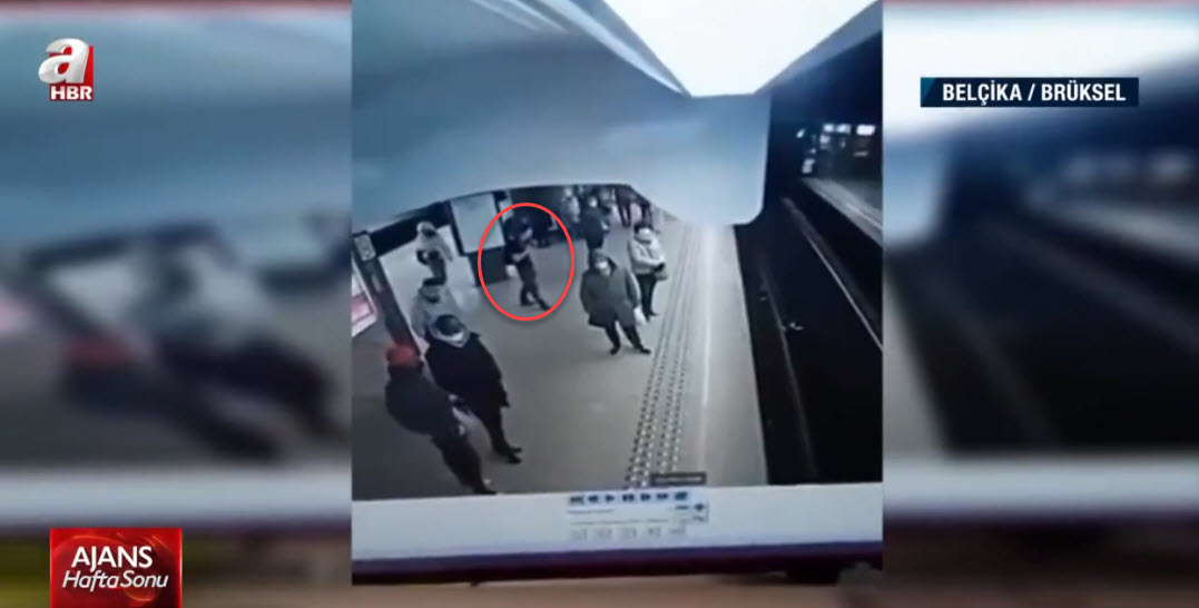 Akıllara durgunluk veren olay! Tren bekleyen kadını sebepsiz yere raylara itti