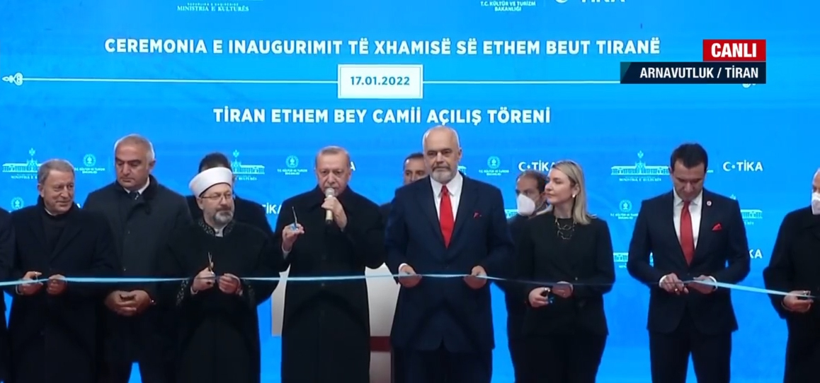 Son dakika: Başkan Erdoğan, Arnavutluk'ta Ethem Bey Camii açılışına katıldı Son dakika: Başkan Erdoğan, Arnavutluk'ta Ethem Bey Camii açılışına katıldı