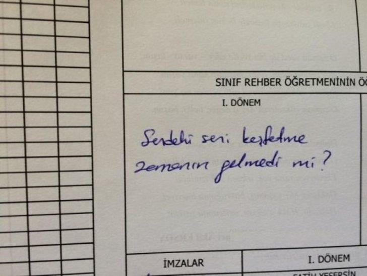 Karne notu sosyal medyayı salladı! Öğretmenden öğrencisine: Sendeki seni keşfetme zamanı gelmedi mi?