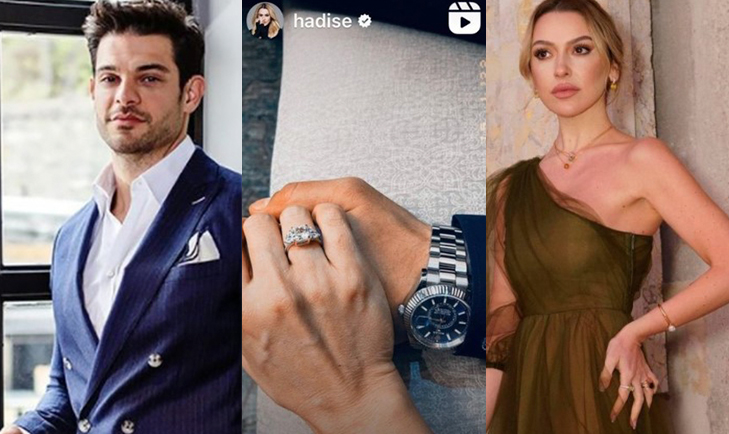 Şarkıcı Hadise, iş insanı sevgilisi Mehmet Dinçerler ile evleniyor! Yüzüğü taktı: Evet dedim