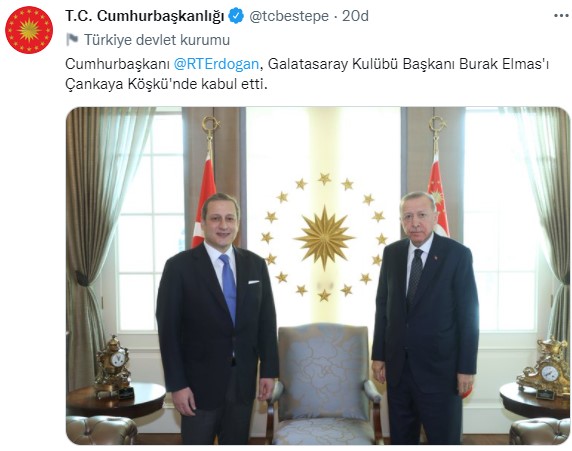 1643379849714.jpg Son dakika: Başkan Erdoğan Galatasaray Kulübü Başkanı Burak Elmas'ı kabul etti - 1
