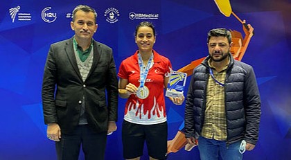 Milli badmintoncu Aliye Demirbağ Ukrayna Açıkta şampiyon oldu