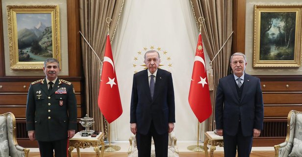 Başkan Erdoğan Azerbaycan Savunma Bakanı Zakir Hasanovu kabul etti