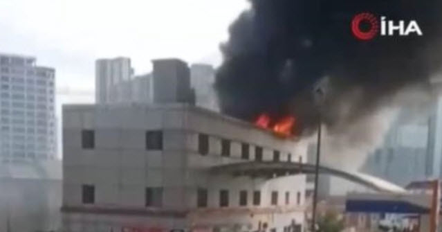 İstanbul Esenyurtta korkutan yangın