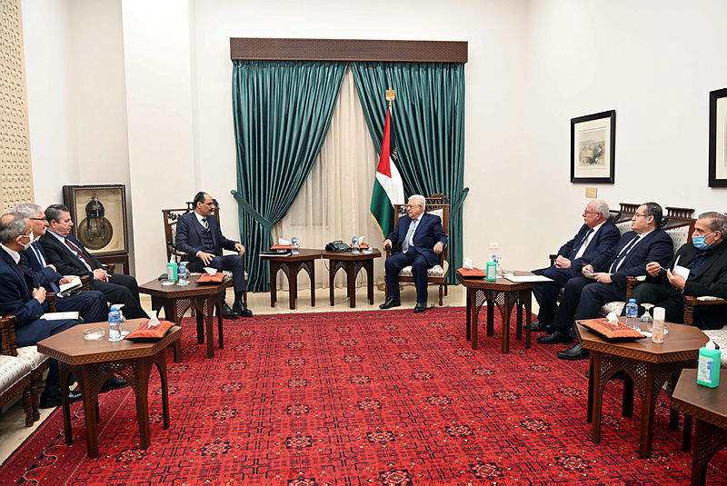 İbrahim Kalın ve Sedat Önal, Filistin Devlet Başkanı Abbas ile görüştü