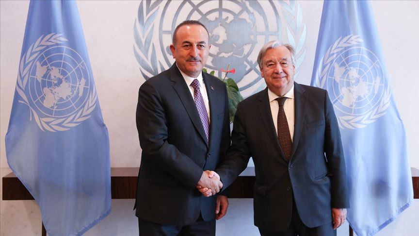 Dışişleri Bakanı Çavuşoğlu, BM Genel Sekreteri Guterresle görüştü