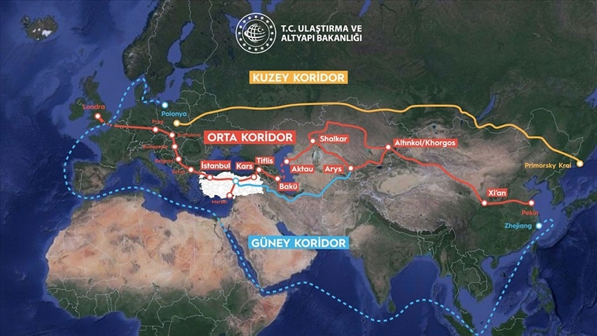 Rusya-Ukrayna Savaşı Türkiyeden geçen Orta Koridorun önemini daha da artırdı