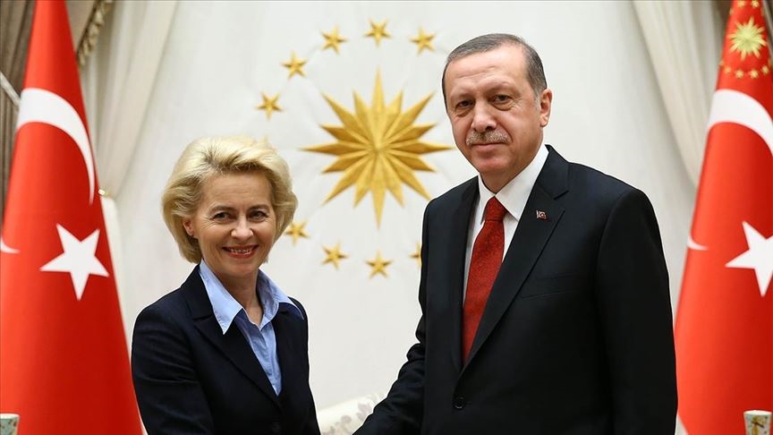 Son dakika: Başkan Erdoğan, Ursula von der Leyen ile görüştü