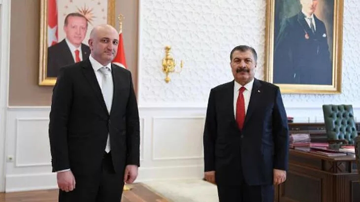 Son dakika: Sağlık Bakanı Fahrettin Koca, Gürcistanlı mevkidaşı ile görüştü