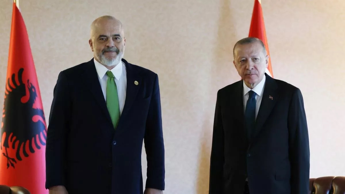 Son dakika: Başkan Erdoğan, Arnavutluk Başbakanı Edi Rama ile görüştü