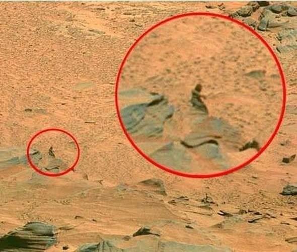Marsta bir insan silüeti! NASA paylaştı bilim insanlarını şaşırtan görüntüler