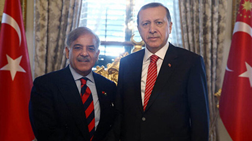Başkan Erdoğan, Pakistanın yeni Başbakanı Şahbaz Şerifi tebrik etti