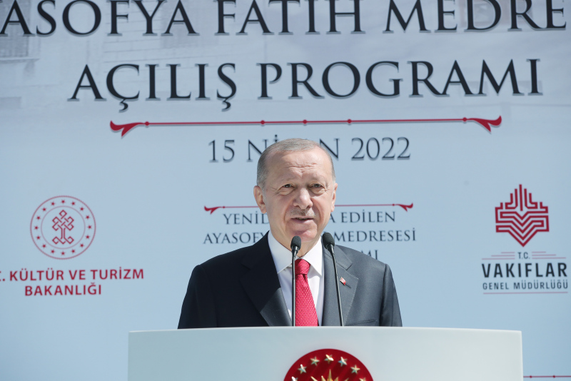 Son dakika: Ayasofyada ikinci sevinç: 86 yıl sonra yeniden! Başkan Erdoğandan Ayasofya Fatih Medresesi açılışında önemli açıklamalar