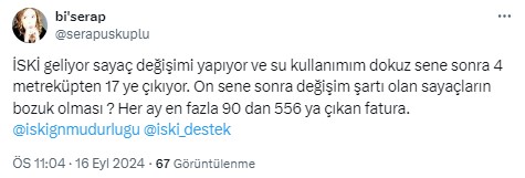 İSKİ'nin fatura vurgununa sosyal medyadan tepki yağdı