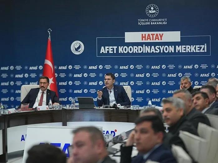 Bakan Murat Kurum Hatay'da koordinasyon toplantısına katıldı (Foto: ahaber.com.tr arşiv) 