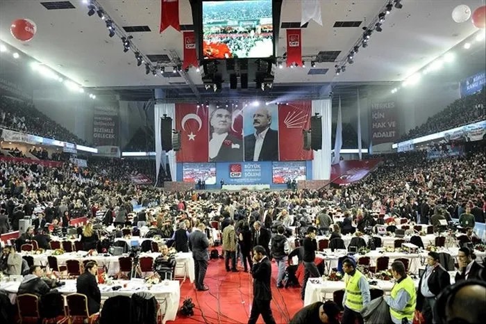 CHP’nin 38. Olağan Kurultayı’ndan görüntü (AA)