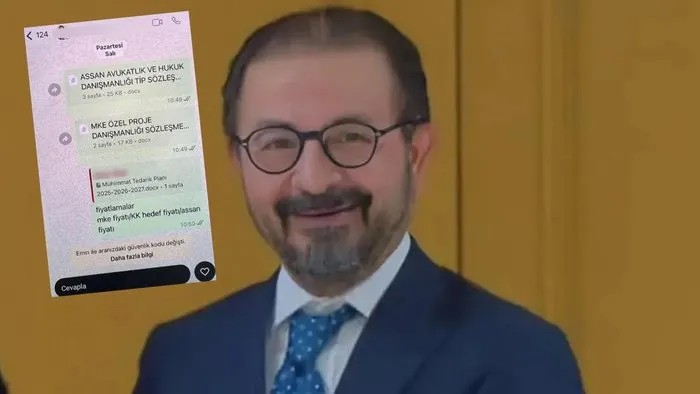 İsmet Sayhan'ın bazı ihalelerle ilgili özel bilgileri WhatsApp'ından paylaştığı görülmüştü. (A Haber arşiv)