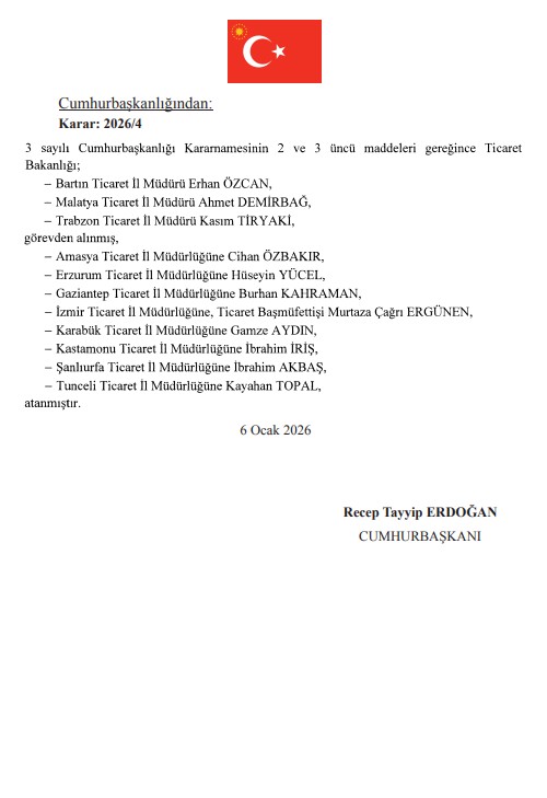 Başkan Erdoğan’ın imzaladı: Valiler Kararnamesi Resmi Gazete’de