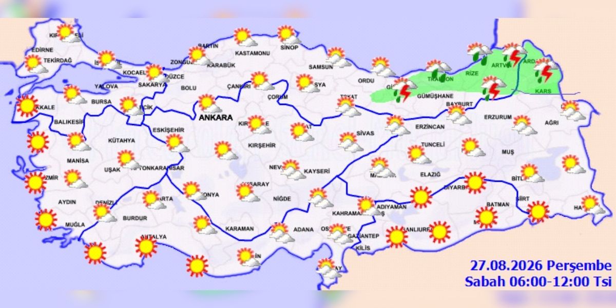 kavurucu-sicaklara-mola-meteoroloji-uzmani-tarih-verdi-sicakliklar-9-derece-birden-dusecek-1787810524537.jpg Orta ve Doğu Karadeniz, Doğu Anadolu’nun kuzeydoğusu, Toroslar, Edirne ve Kırklareli çevrelerinde yerel gök gürültülü sağanak bekleniyor.