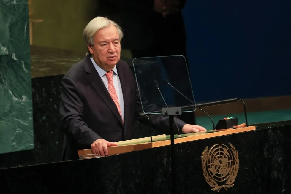 BM Genel Sekreteri Guterres, yapının adaletsiz düzeninde dikkat çekerek reform çağrısında bulundu. (Foto: AFP)
