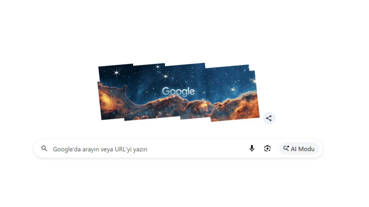 Google, Dünya Uzay Haftası'nı doodle olarak yansıttı. (Google)