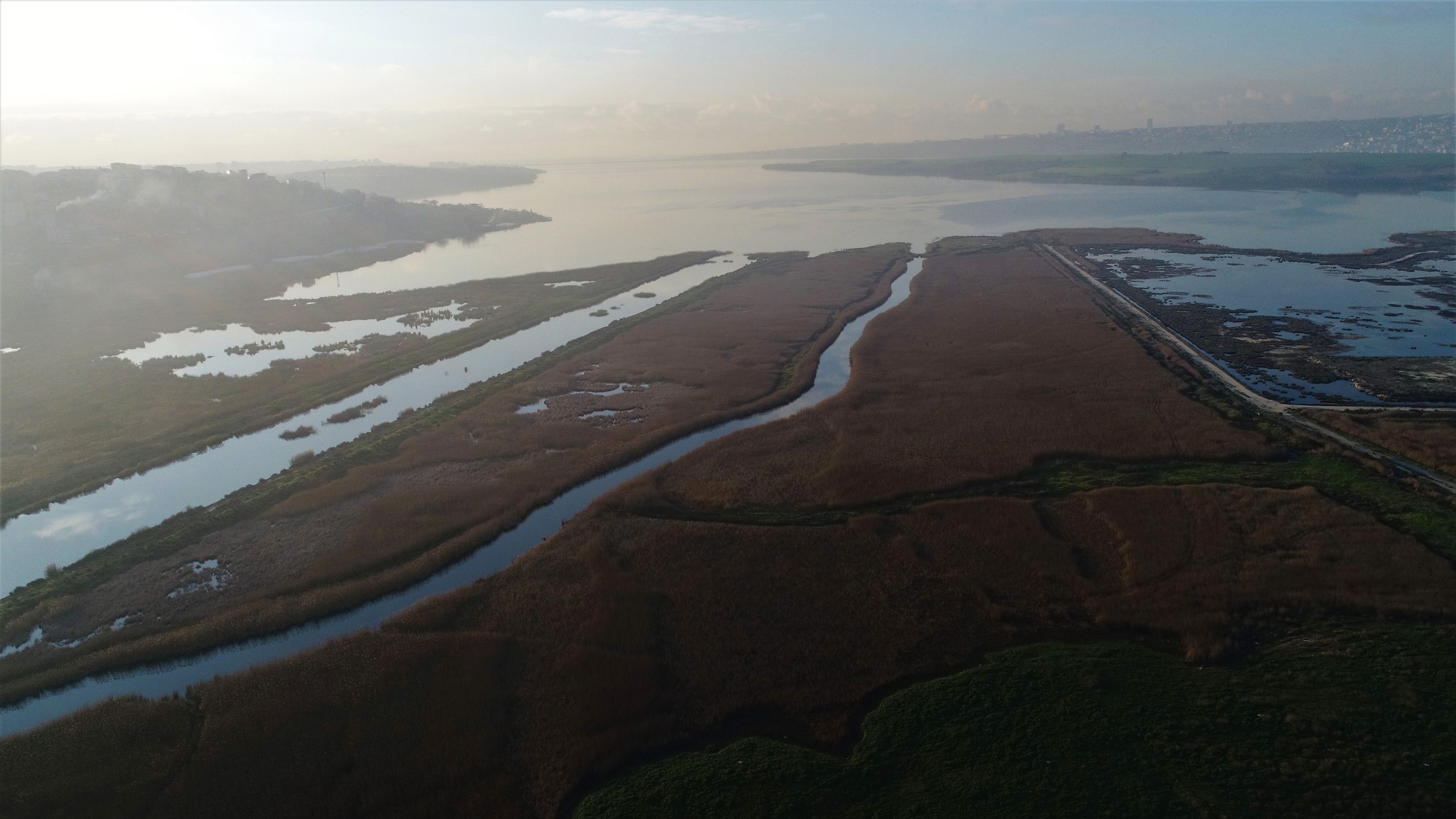 Kanal İstanbul güzergahının havadan fotoğraları