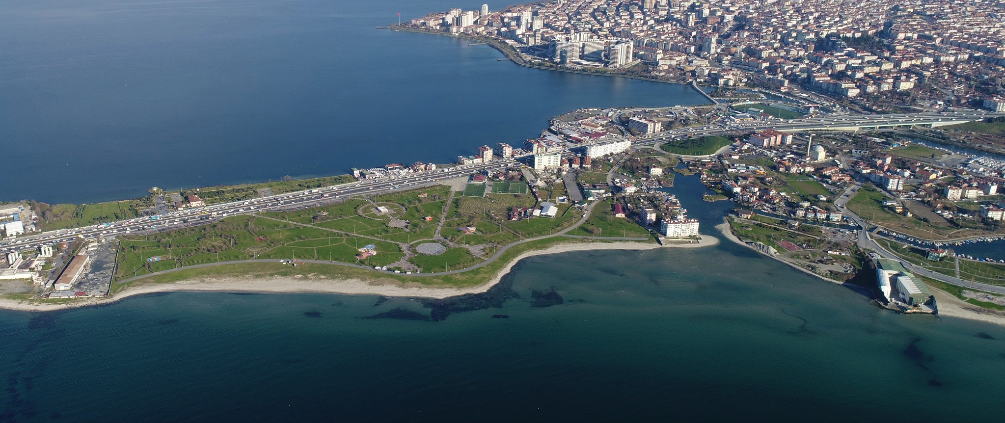 Kanal İstanbul güzergahının havadan fotoğraları