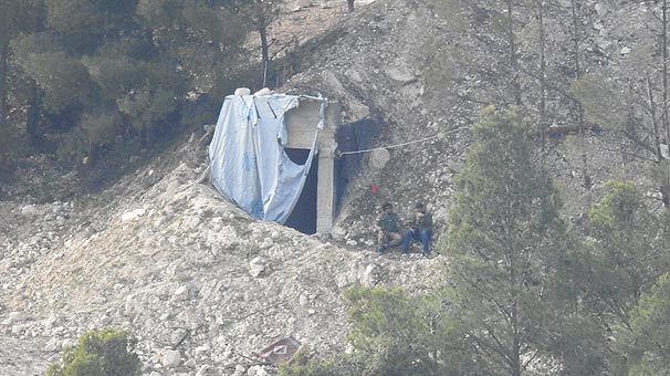 Burseya Dağı alınmadan önce teröristlerin yaptığı hazırlıklar böyle görüntülendi