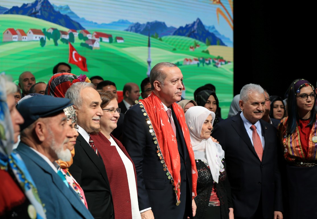 Cumhurbaşkanı Erdoğan’ın çiftçilerle buluşmasından kareler