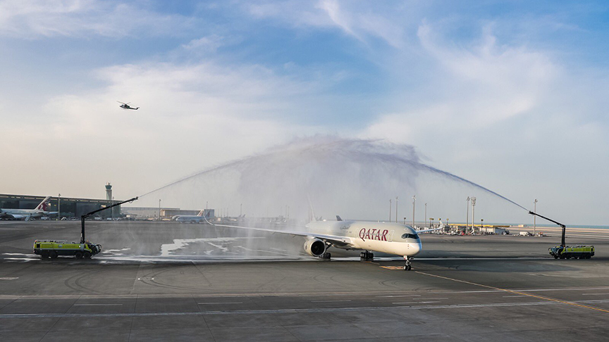 Dünyanın en güçlü uçağı Airbus A350-1000 Katar’da