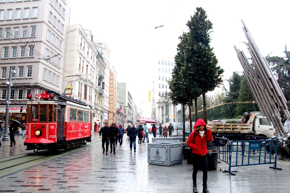Taksim’deki manolya ağaçları beğenildi