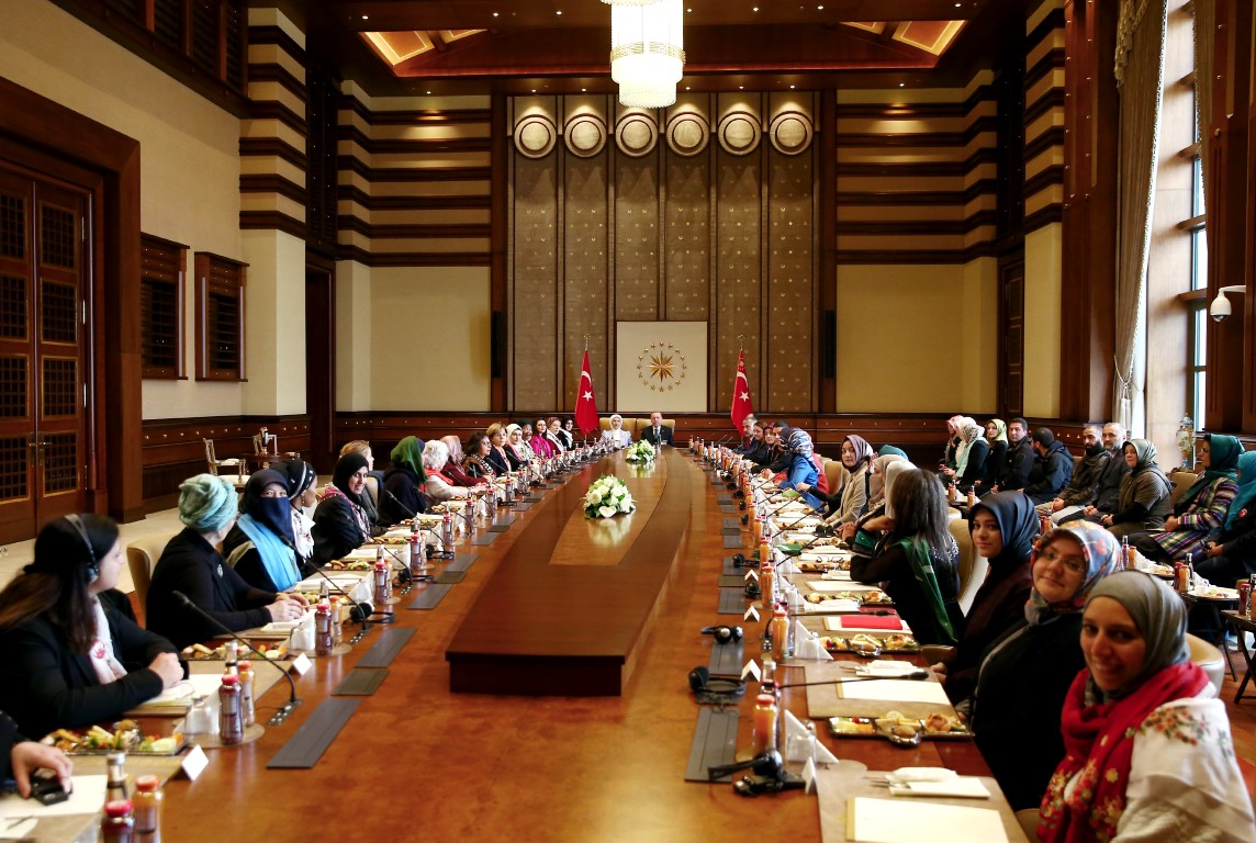 Cumhurbaşkanı Erdoğan, ’’Vicdan Konvoyu’’ temsilcilerini kabul etti