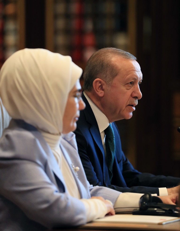 Cumhurbaşkanı Erdoğan, ’’Vicdan Konvoyu’’ temsilcilerini kabul etti
