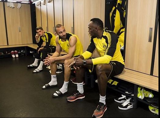 Usain Bolt Dortmund antremanında!