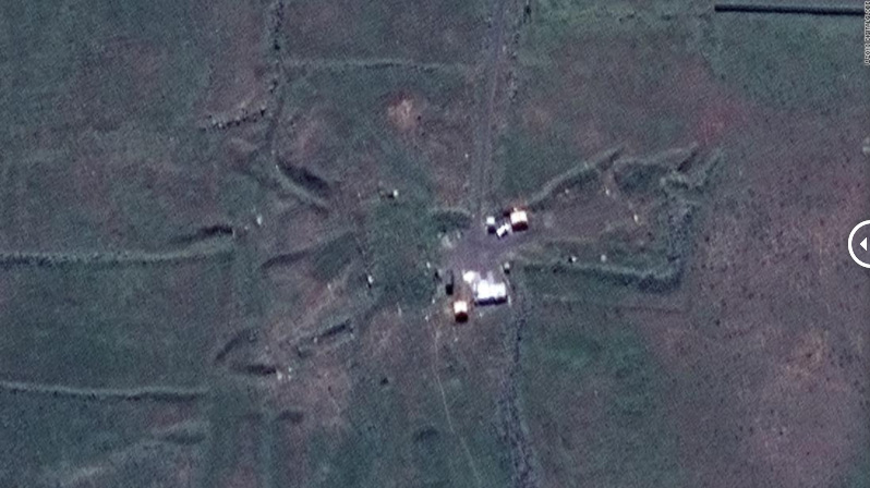 Suriye’de vurulan tesisler uydudan görüntülendi!