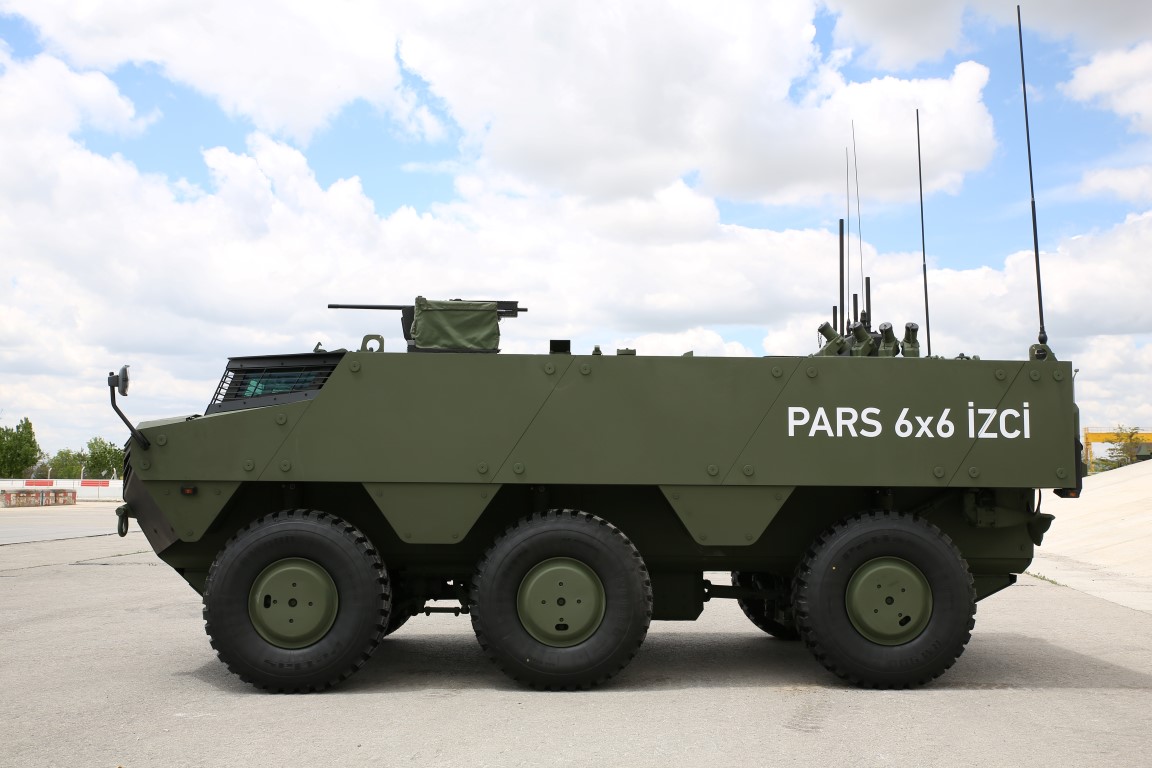 Yeni Türk zırhlısı PARS 6x6 İZCİ ilk kez uluslararası pazara çıkıyor PARS 6x6 İZCİ’nin özellikleri