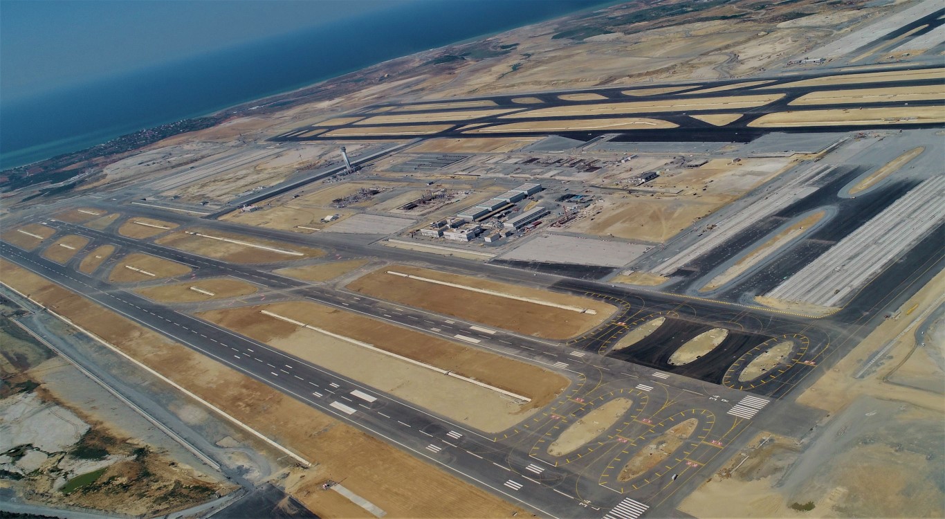 3. Havalimanı tarihi sefer öncesi havadan görüntülendi