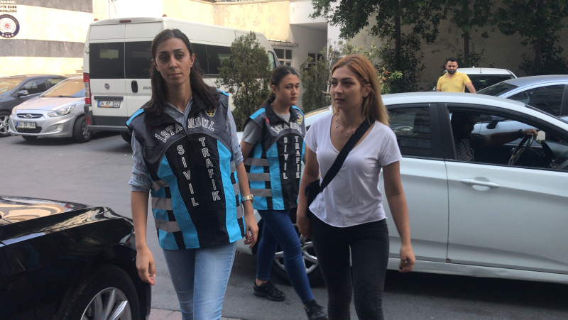 Beşiktaş’taki kadın maganda sürücü yakalandı