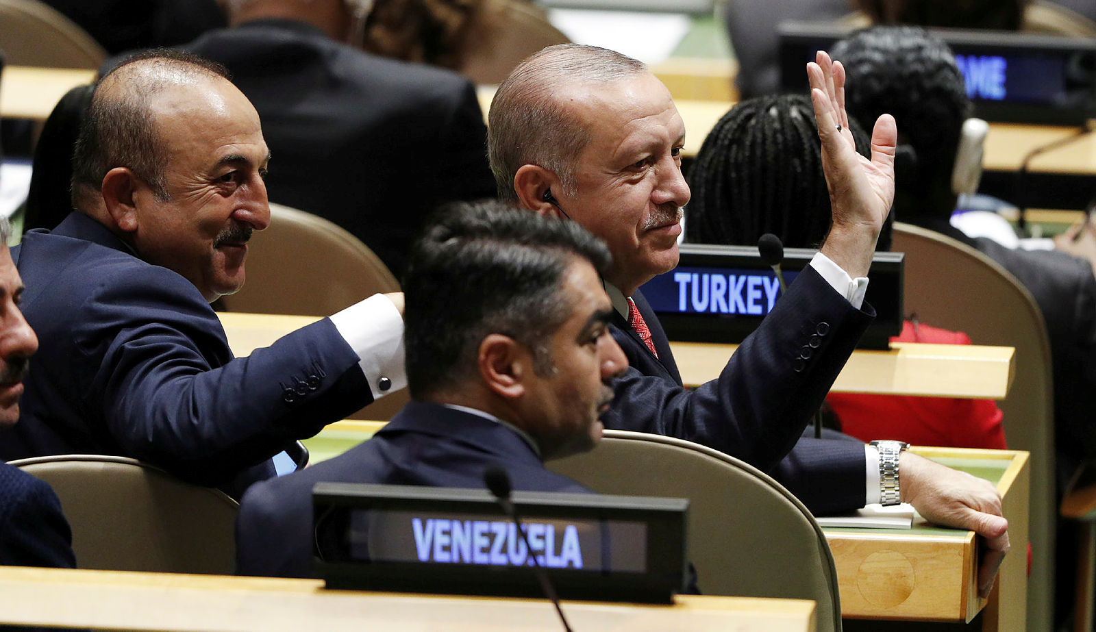 Başkan Erdoğan’ın BM 73. Genel Kurulu’ndaki ilk kareleri