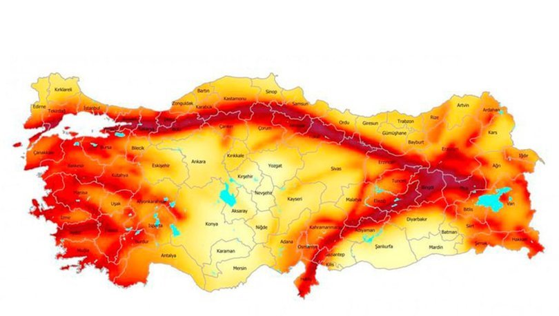 Türkiye yeni deprem haritası! İşte deprem tehlikesinin en düşük ve en yüksek olduğu il