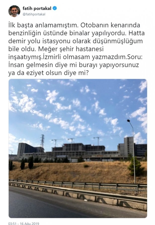 Fatih Portakal’dan bir şehir hastanesi vakası daha! Böyle dalga geçtiler
