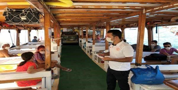 Ulaştırma Bakanlığından tur teknelerine Kovid-19 denetimi! 16 gemiye idari para cezası