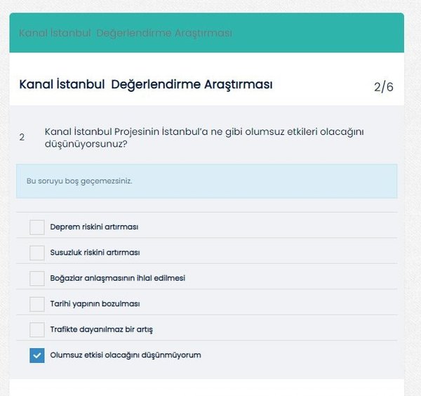 Algı operasyonlarına bir yenisini daha ekledi! CHP’li İBB’den Kanal İstanbul için skandal anket