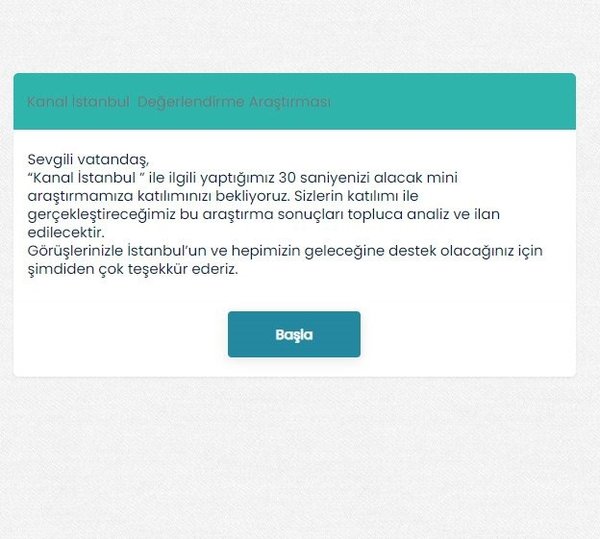 Algı operasyonlarına bir yenisini daha ekledi! CHP’li İBB’den Kanal İstanbul için skandal anket