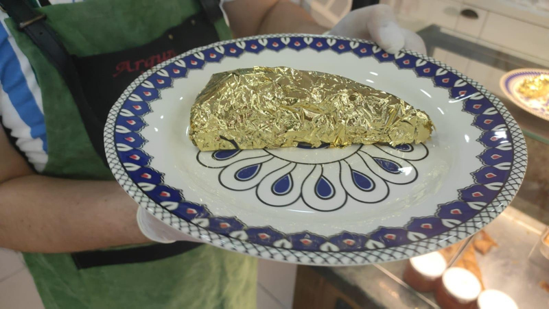 Altınla kapladı! Dilimi 550 liradan alıcı buluyor!